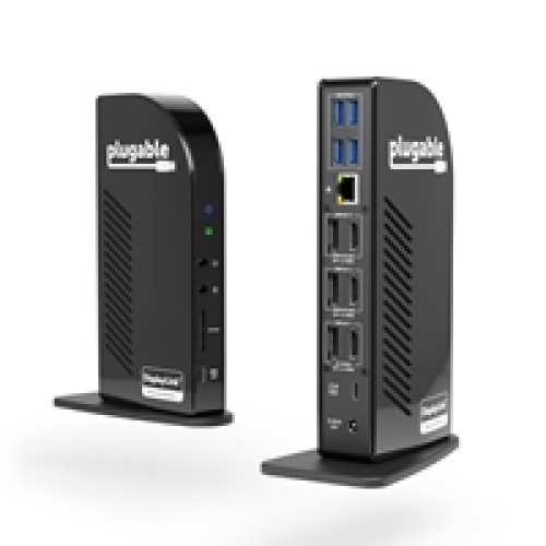 Plugable UD-ULTC4K Triple Monitor 4K 96W USB-C PD DisplayLink Certified Docking Station Plugable UD-ULTC4K Triple Monitor 4K 96W USB-C PD DisplayLink Certified Docking Station