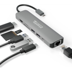 Plugable USBC-7IN1E Portable USB-C Ethernet Docking Station