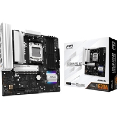 ASRock A620AM PRO RS AMD Socket AM5 Motherboard, 4x DDR5 Slots, 3x M.2 Socket, 2.5GbE LAN, 1x HDMI Port/ 1x DisplayPort ASRock A620AM PRO RS AMD Socket AM5 Motherboard, 4x DDR5 Slots, 3x M.2 Socket, 2.5GbE LAN, 1x HDMI Port/ 1x DisplayPort