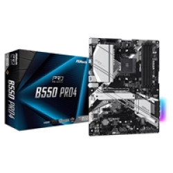 ASRock B550 Pro4 AMD AM4 Socket Motherboard, ATX, 4x DDR4 Slots, 2x M.2 Sockets, GbE LAN, 1x D-Sub / 1x HDMI Port ASRock B550 Pro4 AMD AM4 Socket Motherboard, ATX, 4x DDR4 Slots, 2x M.2 Sockets, GbE LAN, 1x D-Sub / 1x HDMI Port