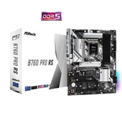 ASRock B760 PRO RS Intel 1700 Socket Motherboard, ATX, 4x DDR5 Slots, 3x M.2 Socket, Fitted I/O Shield, 2.5GbE LAN, 1x DisplayPort / 1x HDMI Port ASRock B760 PRO RS Intel 1700 Socket Motherboard, ATX, 4x DDR5 Slots, 3x M.2 Socket, Fitted I/O Shield, 2.5GbE LAN, 1x DisplayPort / 1x HDMI Port