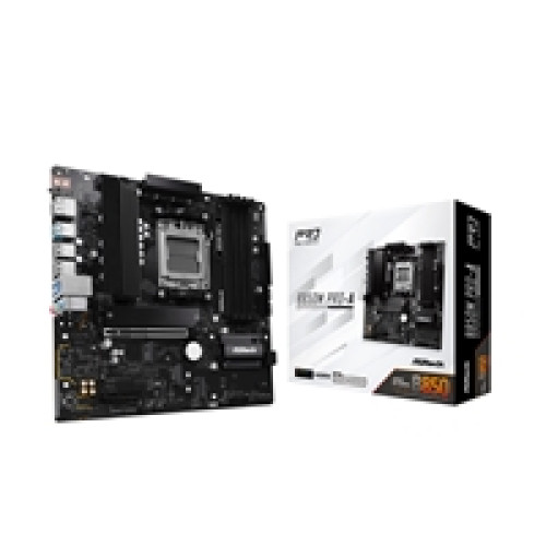 ASRock B850M Pro-A AMD AM5 Socket Motherboard, Micro-ATX, 4x DDR5 Slots, 3x M.2 Sockets, 2.5GbE LAN, 1x DisplayPort / 1x HDMI Port ASRock B850M Pro-A AMD AM5 Socket Motherboard, Micro-ATX, 4x DDR5 Slots, 3x M.2 Sockets, 2.5GbE LAN, 1x DisplayPort / 1x HDMI Port