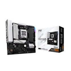ASRock B850M Pro RS AMD AM5 Socket Motherboard, Micro-ATX, 4x DDR5 Slots, 3x M.2 Sockets, Fitted I/O Shield, 2.5GbE LAN, 1x DisplayPort / 1x HDMI Port ASRock B850M Pro RS AMD AM5 Socket Motherboard, Micro-ATX, 4x DDR5 Slots, 3x M.2 Sockets, Fitted I/O Shield, 2.5GbE LAN, 1x DisplayPort / 1x HDMI Port