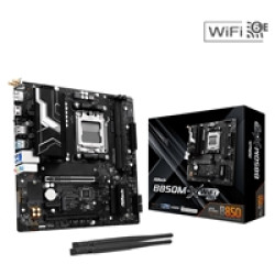 ASRock B850M-X WiFi R2.0 AMD AM5 Socket Motherboard, Micro-ATX, 2x DDR5 Slots, 2x M.2 Sockets, 2.5GbE LAN, Wi-Fi 6E, 1x DisplayPort / 1x HDMI Port ASRock B850M-X WiFi R2.0 AMD AM5 Socket Motherboard, Micro-ATX, 2x DDR5 Slots, 2x M.2 Sockets, 2.5GbE LAN, Wi-Fi 6E, 1x DisplayPort / 1x HDMI Port