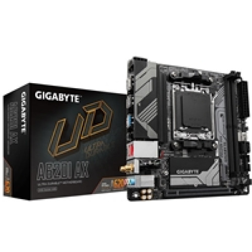 Gigabyte A620I AX (rev. 1.0) AMD AM5 Socket Motherboard, Mini-ITX, 2x DDR5 Slots, 1x M.2 Socket, 2.5GbE LAN, Wi-Fi 6E, 1 x DisplayPort / 1x HDMI Port Gigabyte A620I AX (rev. 1.0) AMD AM5 Socket Motherboard, Mini-ITX, 2x DDR5 Slots, 1x M.2 Socket, 2.5GbE LAN, Wi-Fi 6E, 1 x DisplayPort / 1x HDMI Port