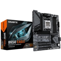 Gigabyte B650 EAGLE AMD AM5 Socket Motherboard, ATX, 4x DDR5 Slots, 3x M.2 Sockets, Fitted I/O Shield, GbE LAN, 1x DisplayPort / 1x HDMI Port Gigabyte B650 EAGLE AMD AM5 Socket Motherboard, ATX, 4x DDR5 Slots, 3x M.2 Sockets, Fitted I/O Shield, GbE LAN, 1x DisplayPort / 1x HDMI Port