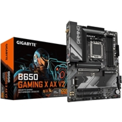 Gigabyte B650 GAMING X AX V2 AMD AM5 Socket Motherboard, ATX, 4x DDR5 Slots, 3x M.2 Sockets, Fitted I/O Shield, 2.5GbE LAN, Wi-Fi 6E, 1x DisplayPort / 1x HDMI Port Gigabyte B650 GAMING X AX V2 AMD AM5 Socket Motherboard, ATX, 4x DDR5 Slots, 3x M.2 Sockets, Fitted I/O Shield, 2.5GbE LAN, Wi-Fi 6E, 1x DisplayPort / 1x HDMI Port
