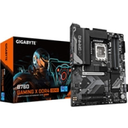 Gigabyte B760 GAMING X DDR4 GEN5 Intel 1700 Socket Motherboard, ATX, 4x DDR4 Slots, 3x M.2 Sockets, Fitted I/O Shield, 2.5GbE LAN, 1x DisplayPort / 1x HDMI Port Gigabyte B760 GAMING X DDR4 GEN5 Intel 1700 Socket Motherboard, ATX, 4x DDR4 Slots, 3x M.2 Sockets, Fitted I/O Shield, 2.5GbE LAN, 1x DisplayPort / 1x HDMI Port