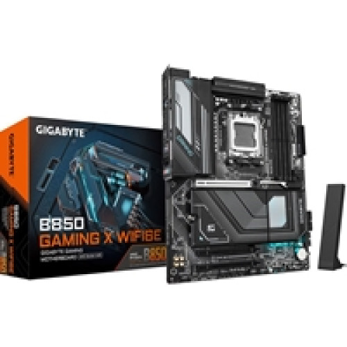 Gigabyte B850 GAMING X WIFI6E AMD AM5 Socket Motherboard, ATX, 4x DDR5 Slots, 3x M.2 Sockets, Fitted I/O Shield, 2.5GbE LAN, Wi-Fi 6E, 1x DisplayPort / 1x HDMI Porta