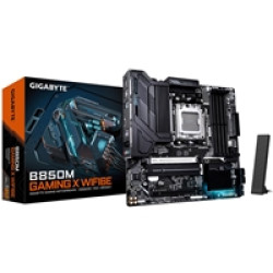 Gigabyte B850M GAMING X WIFI6E AMD AM5 Socket Motherboard, Micro-ATX, 4x DDR5 Slots, 2x M.2 Sockets, Fitted I/O Shield, 2.5GbE LAN, Wi-Fi 6E, 2x DisplayPorts / 1x HDMI Port Gigabyte B850M GAMING X WIFI6E AMD AM5 Socket Motherboard, Micro-ATX, 4x DDR5 Slots, 2x M.2 Sockets, Fitted I/O Shield, 2.5GbE LAN, Wi-Fi 6E, 2x DisplayPorts / 1x HDMI Port
