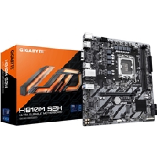 Gigabyte H810M S2H Intel 1851 Socket Motherboard, Micro-ATX, 2x DDR5 Slots, 1x M.2 Socket, GbE LAN, 1x D-Sub / 1x DisplayPort / 1x HDMI Port Gigabyte H810M S2H Intel 1851 Socket Motherboard, Micro-ATX, 2x DDR5 Slots, 1x M.2 Socket, GbE LAN, 1x D-Sub / 1x DisplayPort / 1x HDMI Port
