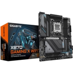 Gigabyte X870 GAMING X WIFI7 AMD AM5 Socket Motherboard, ATX, 4x DDR5 Slots, 3x M.2 Socket, Fitted I/O Shield, 2.5GbE LAN, Wi-Fi 7, 1x HDMI Port / 1x USB-C (USB4) Gigabyte X870 GAMING X WIFI7 AMD AM5 Socket Motherboard, ATX, 4x DDR5 Slots, 3x M.2 Socket, Fitted I/O Shield, 2.5GbE LAN, Wi-Fi 7, 1x HDMI Port / 1x USB-C (USB4)