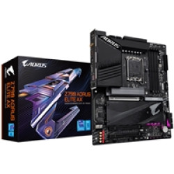 Gigabyte Z790 AORUS ELITE AX Intel 1700 Socket Motherboard, ATX, 4x DDR5 Slots, 4x M.2 Sockets, Fitted I/O Shield, 2.5GbE LAN, Wi-Fi 6E, 1x DisplayPort / 1x HDMI Port Gigabyte Z790 AORUS ELITE AX Intel 1700 Socket Motherboard, ATX, 4x DDR5 Slots, 4x M.2 Sockets, Fitted I/O Shield, 2.5GbE LAN, Wi-Fi 6E, 1x DisplayPort / 1x HDMI Port