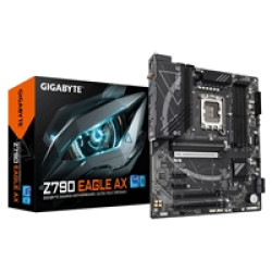 Gigabyte Z790 EAGLE AX Intel 1700 Socket Motherboard, ATX, 4x DDR5 Slots, 3x M.2 Sockets, Fitted I/O Shield, 2.5GbE LAN, Wi-Fi 6E, 1x DisplayPort / 1x HDMI Port Gigabyte Z790 EAGLE AX Intel 1700 Socket Motherboard, ATX, 4x DDR5 Slots, 3x M.2 Sockets, Fitted I/O Shield, 2.5GbE LAN, Wi-Fi 6E, 1x DisplayPort / 1x HDMI Port