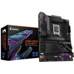 Gigabyte Z890 AORUS ELITE WIFI7 Intel 1851 Socket Motherboard, ATX, 4x DDR5 Slots, 4x M.2 Sockets, Fitted I/O Shield, 2.5GbE LAN, Wi-Fi 7, 1x DisplayPort / 1x USB-C (USB4) Gigabyte Z890 AORUS ELITE WIFI7 Intel 1851 Socket Motherboard, ATX, 4x DDR5 Slots, 4x M.2 Sockets, Fitted I/O Shield, 2.5GbE LAN, Wi-Fi 7, 1x DisplayPort / 1x USB-C (USB4)