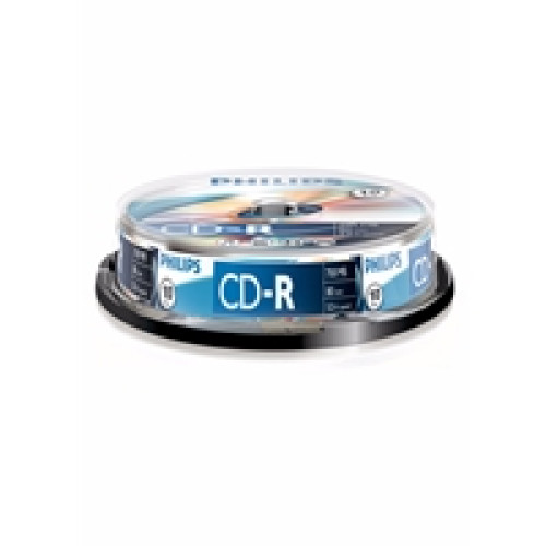 Philips CD-R Recordable 52X 10PK Spindle Philips CD-R Recordable 52X 10PK Spindle