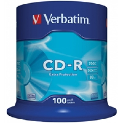 Verbatim CD-R 52X 700MB 100 Pack Spindle Datalife Plus Verbatim CD-R 52X 700MB 100 Pack Spindle Datalife Plus