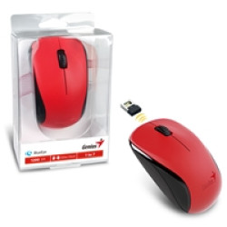 Genius NX-7000 Wireless Mouse, 2.4 GHz with USB Pico Receiver, Adjustable DPI levels up to 1200 DPI, 3 Button with Scroll Wheel, Ambidextrous Design, Red Genius NX-7000 Wireless Mouse, 2.4 GHz with USB Pico Receiver, Adjustable DPI levels up to 1200 DPI, 3 Button with Scroll Wheel, Ambidextrous Design, Red