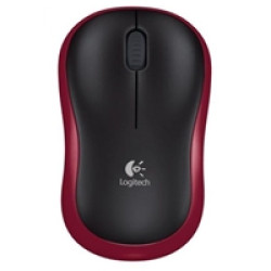 Logitech M185 Wireless Black & Red Mouse Logitech M185 Wireless Black & Red Mouse
