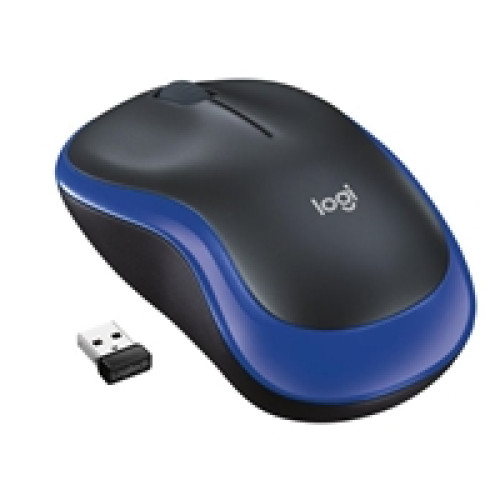 Logitech M185 Wireless Mouse, 2.4GHz with USB Mini Receiver, 12-Month Battery Life, 1000 DPI Optical Tracking, Ambidextrous, Compatible with PC, Mac, Laptop, Black and Blue Logitech M185 Wireless Mouse, 2.4GHz with USB Mini Receiver, 12-Month Battery Life, 1000 DPI Optical Tracking, Ambidextrous, Compatible with PC, Mac, Laptop, Black and Blue