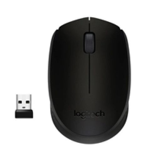 Logitech Wireless Mouse M171, Compact Ambidextrous Curve Design, 12-Month Battery, 2.4 GHz wireless connection, Black Logitech Wireless Mouse M171, Compact Ambidextrous Curve Design, 12-Month Battery, 2.4 GHz wireless connection, Black