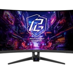 ASRock Phantom Gaming PG27FRS1A 27 Inch FHD (1920 x 1080) VA Curved (1500R) Gaming Monitor, 280Hz 1ms (MPRT) Response Time, 2 x HDMI 2.0, 1 x DisplayPort 1.4, Headphone Out, Tilt, Swivel Adjustment ASRock Phantom Gaming PG27FRS1A 27 Inch FHD (1920 x 1080) VA Curved (1500R) Gaming Monitor, 280Hz 1ms (MPRT) Response Time, 2 x HDMI 2.0, 1 x DisplayPort 1.4, Headphone Out, Tilt, Swivel Adjustment