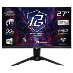 ASRock Phantom Gaming PG27QFW2A 27 Inch QHD (2560 x 1440) IPS Gaming Monitor, 400Hz 1ms (MPRT) Response Time, 2 x HDMI 2.0, 1 x DisplayPort 1.4, Height Adjustable ASRock Phantom Gaming PG27QFW2A 27 Inch QHD (2560 x 1440) IPS Gaming Monitor, 400Hz 1ms (MPRT) Response Time, 2 x HDMI 2.0, 1 x DisplayPort 1.4, Height Adjustable