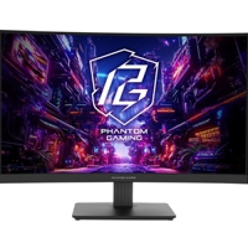 ASRock Phantom Gaming PG27QRT1B 27 Inch QHD (2560 x 1440) Curved 1500R VA Gaming Monitor, 180Hz 1ms (MPRT) Response Time, 2 x HDMI 2.0, 1 x DisplayPort 1.4, 1 x Headphone Out