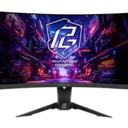 ASRock Phantom Gaming PG27QRT2A 27 Inch QHD (2560 x 1440) Curved (1500R) VA Gaming Monitor, 180Hz 1ms (MPRT) Response Time, 2 x HDMI 2.0, 1 x DisplayPort 1.4, with Speakers, Integrated Wi-Fi Antena (Compatible with Wi-Fi 4/5/6/6E/7) ASRock Phantom Gaming PG27QRT2A 27 Inch QHD (2560 x 1440) Curved (1500R) VA Gaming Monitor, 180Hz 1ms (MPRT) Response Time, 2 x HDMI 2.0, 1 x DisplayPort 1.4, with Speakers, Integrated Wi-Fi Antena (Compatible with Wi-Fi 4/5/6/6E/7)