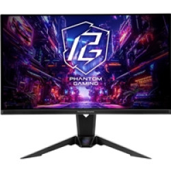 ASRock Phantom Gaming PGO27QFV 27 Inch QHD (2560 x 1440) Flat QD-OLED Gaming Monitor, 360Hz 0.03ms (GTG) Response Time, 2 x HDMI 2.1; 1 x DisplayPort 1.4, 1 x Type-C (DP Alt Mode / PD 15W), Height, Swivel, Tilt Adjustment, Integrated Wi-Fi Antenna ASRock Phantom Gaming PGO27QFV 27 Inch QHD (2560 x 1440) Flat QD-OLED Gaming Monitor, 360Hz 0.03ms (GTG) Response Time, 2 x HDMI 2.1; 1 x DisplayPort 1.4, 1 x Type-C (DP Alt Mode / PD 15W), Height, Swivel, Tilt Adjustment, Integrated Wi-Fi Antenna