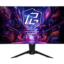 ASRock Phantom Gaming PGO32UFS 32 Inch 4K/ UHD (3840 x 2160) Flat WOLED Gaming Monitor, 240Hz 0.03ms (GTG) Response Time, 2 x HDMI 2.1; 1 x DisplayPort 1.4, 1 x Type-C (DP Alt Mode / PD 15W), Height, Swivel, Tilt Adjustment, Integrated Wi-Fi Antenna (Comp ASRock Phantom Gaming PGO32UFS 32 Inch 4K/ UHD (3840 x 2160) Flat WOLED Gaming Monitor, 240Hz 0.03ms (GTG) Response Time, 2 x HDMI 2.1; 1 x DisplayPort 1.4, 1 x Type-C (DP Alt Mode / PD 15W), Height, Swivel, Tilt Adjustment, Integrated Wi-Fi Antenna (Comp