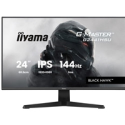 iiyama G-Master Black Hawk gaming monitor G2441HSU-B1 24" Black, IPS, Ultra Slim Bezel, Full HD, 144Hz, 1ms, FreeSync, HDMI, Display Port, USB Hub iiyama G-Master Black Hawk gaming monitor G2441HSU-B1 24" Black, IPS, Ultra Slim Bezel, Full HD, 144Hz, 1ms, FreeSync, HDMI, Display Port, USB Hub