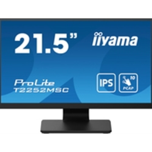 iiyama PROLITE T2252MSC-B2 21.5 Inch 10 Point Touchscreen IPS Monitor, Full HD, 5ms, USB Hub, HDMI, DisplayPort, Speakers, Black, Internal PSU, VESA iiyama PROLITE T2252MSC-B2 21.5 Inch 10 Point Touchscreen IPS Monitor, Full HD, 5ms, USB Hub, HDMI, DisplayPort, Speakers, Black, Internal PSU, VESA