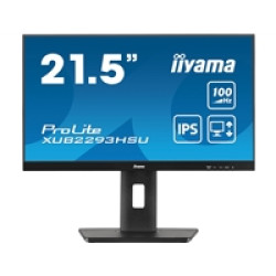 iiyama PROLITE XUB2293HSU-B7 22 inch IPS Monitor, Full HD, 1ms, USB Hub, HDMI, DisplayPort, Freesync, 100Hz, Speakers, Black, Internal PSU, VESA, Height Adjustable, Pivot iiyama PROLITE XUB2293HSU-B7 22 inch IPS Monitor, Full HD, 1ms, USB Hub, HDMI, DisplayPort, Freesync, 100Hz, Speakers, Black, Internal PSU, VESA, Height Adjustable, Pivot