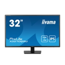 iiyama PROLITE X3270QSU-B1 32 Inch IPS Monitor, Black, 2560x1440, 3ms, 100hz, FreeSync, HDMI, Display Port, USB Hub, Speakers, Int PSU, VESA iiyama PROLITE X3270QSU-B1 32 Inch IPS Monitor, Black, 2560x1440, 3ms, 100hz, FreeSync, HDMI, Display Port, USB Hub, Speakers, Int PSU, VESA