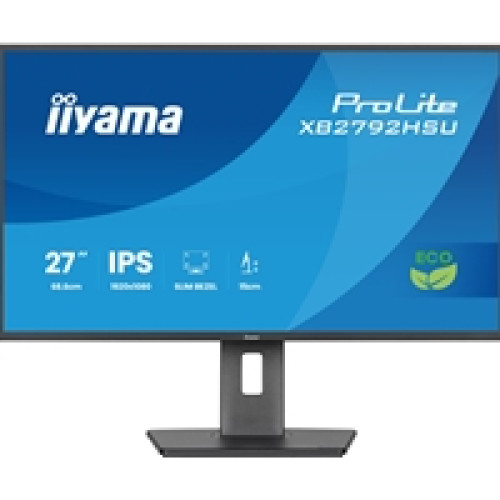 iiyama XB2792HSU-B1 27-Inch Eco IPS LCD, 120Hz, 1ms, Eyesafe & EyeComfort Certified, 1920x1080, 300 cd/m (2) Brightness, 1x HDMI,1 x DisplayPort, 2 x USB, 2 x 2W Speakers, TCO10, TUV-GS, Epeat Silver, Height Adjustable Stand iiyama XB2792HSU-B1 27-Inch Eco IPS LCD, 120Hz, 1ms, Eyesafe & EyeComfort Certified, 1920x1080, 300 cd/m (2) Brightness, 1x HDMI,1 x DisplayPort, 2 x USB, 2 x 2W Speakers, TCO10, TUV-GS, Epeat Silver, Height Adjustable Stand