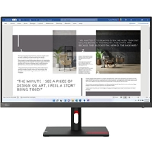 Lenovo ThinkVision S27i-30, 27 Inch, Full HD (1920 x 1080), 100Hz, 4ms, 16:9, IPS, WLED Monitor, HDMI, VGA, Tilt Adjustable, 3 Year Warranty Lenovo ThinkVision S27i-30, 27 Inch, Full HD (1920 x 1080), 100Hz, 4ms, 16:9, IPS, WLED Monitor, HDMI, VGA, Tilt Adjustable, 3 Year Warranty