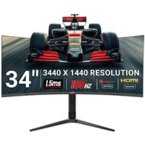 piXL CM34C7 34 Inch 165Hz UWQHD Quad HD Ultrawide Curved Gaming Monitor, with 1.5ms Response Time, 3440 x 1440 Resolution, HDMI, DisplayPort, USB-C, USB-B, USB-A x 2, Audio & Height Adjust piXL CM34C7 34 Inch 165Hz UWQHD Quad HD Ultrawide Curved Gaming Monitor, with 1.5ms Response Time, 3440 x 1440 Resolution, HDMI, DisplayPort, USB-C, USB-B, USB-A x 2, Audio & Height Adjust