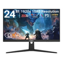 piXL X-Series GS24IDPHA 24.5 Inch Full HD IPS Gaming Monitor with 200Hz Refresh Rate, 1920 x 1080 Resolution, 0.5ms Response Time, HDMI 2.0 & DisplayPort 1.4
