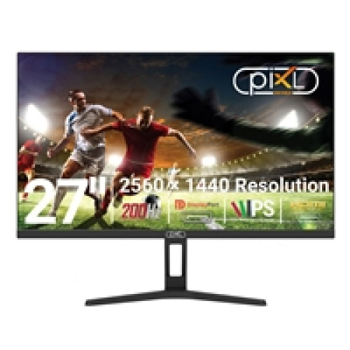piXL X-Series GS27QIDPHA 27 Inch QHD IPS Gaming Monitor with 200Hz Refresh Rate, 2560 x 1440 Resolution, 1ms Response Time, 2x HDMI 2.0 & 2x DisplayPort 1.4 piXL X-Series GS27QIDPHA 27 Inch QHD IPS Gaming Monitor with 200Hz Refresh Rate, 2560 x 1440 Resolution, 1ms Response Time, 2x HDMI 2.0 & 2x DisplayPort 1.4