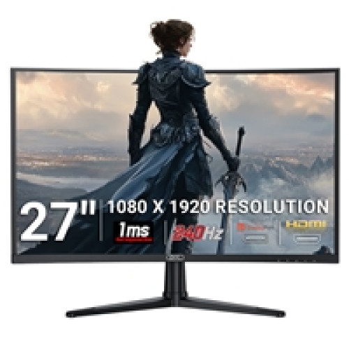 piXL PX27CC301B 27 Inch 240Hz HDR 10+ Full HD Curved Gaming Monitor with 1920 x 1080 Resolution, 1ms Response Time, HDR 10+, DisplayPort, HDMI & VESA Mount piXL PX27CC301B 27 Inch 240Hz HDR 10+ Full HD Curved Gaming Monitor with 1920 x 1080 Resolution, 1ms Response Time, HDR 10+, DisplayPort, HDMI & VESA Mount