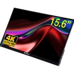 Verbatim Portable 15.6" Touch Monitor 4K UHD ALU, 3840 x 2160 Resolution, 60HZ, Built-in Kickstand, Tilt: From 0 Up To 85 Verbatim Portable 15.6" Touch Monitor 4K UHD ALU, 3840 x 2160 Resolution, 60HZ, Built-in Kickstand, Tilt: From 0 Up To 85