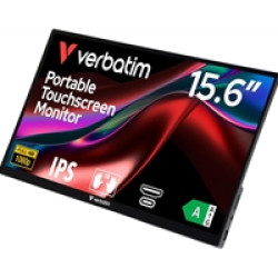 Verbatim Portable 15.6" FHD Touch Monitor ALU, 1920 x 1080 Resolution, 60Hz Verbatim Portable 15.6" FHD Touch Monitor ALU, 1920 x 1080 Resolution, 60Hz