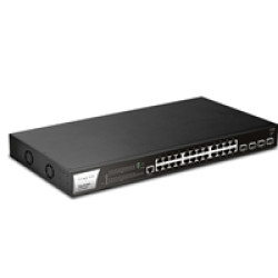 DrayTek VSP2282X-K VigorSwitch P2282x 24 Port POE Fully Managed Layer 2+ Switch with 4x 10GbE SFP Ports DrayTek VSP2282X-K VigorSwitch P2282x 24 Port POE Fully Managed Layer 2+ Switch with 4x 10GbE SFP Ports