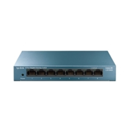 TP-Link LiteWave LS108G 8-Port 10/100/1000Mbps Metal Gigabit Desktop Network Switch TP-Link LiteWave LS108G 8-Port 10/100/1000Mbps Metal Gigabit Desktop Network Switch