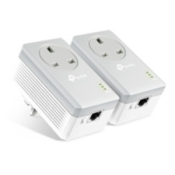 TP-Link TL-PA4010P KIT 600M Powerline AC Pass-through Twin Pack TP-Link TL-PA4010P KIT 600M Powerline AC Pass-through Twin Pack
