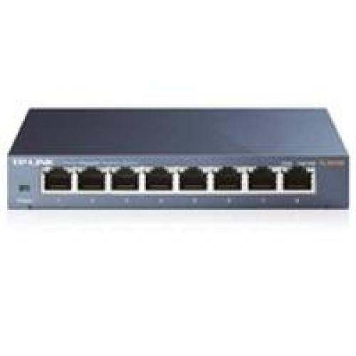 TP-Link TL-SG108 8-Port Metal 10/100/1000Mbps Gigabit Desktop Network Switch TP-Link TL-SG108 8-Port Metal 10/100/1000Mbps Gigabit Desktop Network Switch