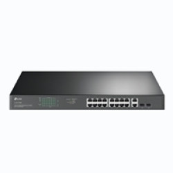TP-Link TL-SG1218MP 18-Port Metal Gigabit Rackmount PoE Switch with 16 PoE+ (250W) TP-Link TL-SG1218MP 18-Port Metal Gigabit Rackmount PoE Switch with 16 PoE+ (250W)