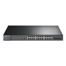 TP-Link JetStream TL-SG3428MP 28-Port Metal Gigabit L2+ Managed Switch with 24-Port PoE+ (384W) TP-Link JetStream TL-SG3428MP 28-Port Metal Gigabit L2+ Managed Switch with 24-Port PoE+ (384W)