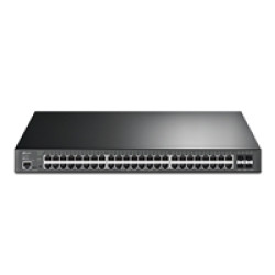 TP-Link TL-SG3452XP 48-Port L2+ Managed GbE PoE+ Access Switch w/ 4 x 10G SFP+ Ports & 3-Year Omada Hosted Cloud Controller TP-Link TL-SG3452XP 48-Port L2+ Managed GbE PoE+ Access Switch w/ 4 x 10G SFP+ Ports & 3-Year Omada Hosted Cloud Controller